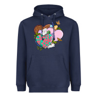 Easter Day Western Easter Hearts Heavyweight Hoodie | Teevron