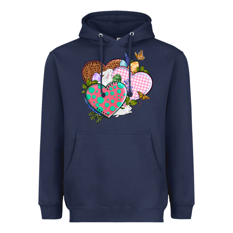 Easter Day Western Easter Hearts Heavyweight Hoodie by OliviaCreatesArt | Teevron