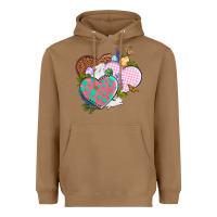 Toasted Coconut Easter Day Western Easter hearts Heavyweight Hoodie - OliviaCreatesArt