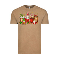 Vintage Coffee Christmas gnomes coffee cups Vintage Tee - MaliasSmallBusiness