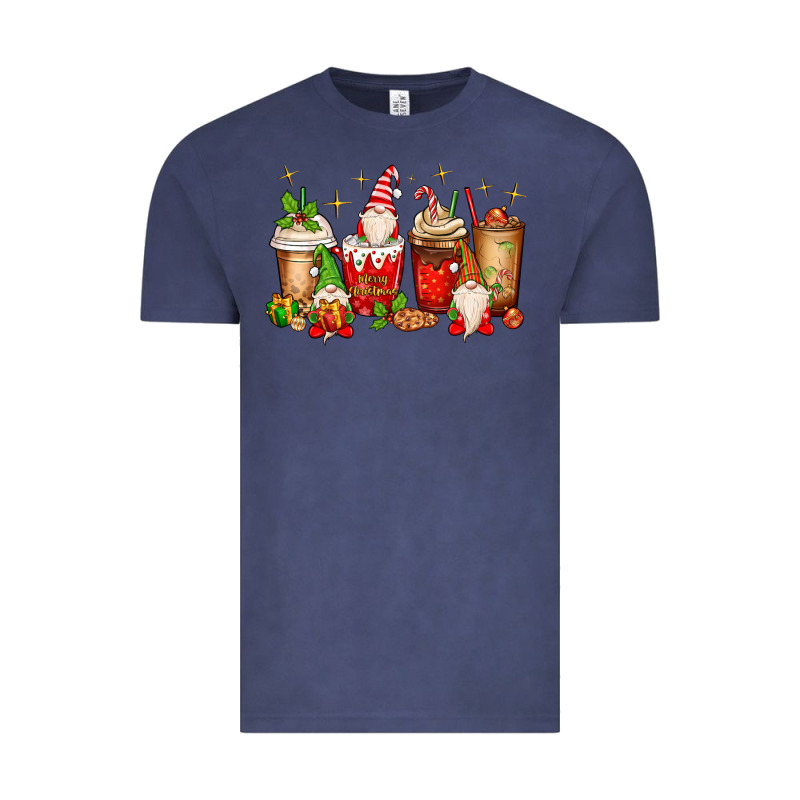 Christmas Gnomes Coffee Cups Vintage Tee by MaliasSmallBusiness | Teevron