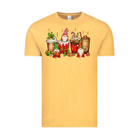 Vintage Mustard Christmas gnomes coffee cups Vintage Tee - MaliasSmallBusiness