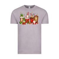 Vintage Zinc Christmas gnomes coffee cups Vintage Tee - MaliasSmallBusiness