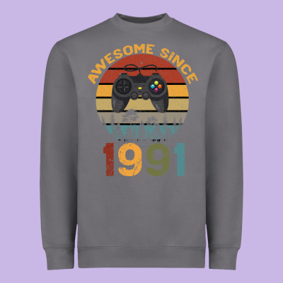 Awesome Since 1991 Heavyweight Sweatshirt Designed By Bettercallsaul