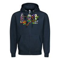 Navy halloween nurse Zipper Hoodie - CowGirlArtShop