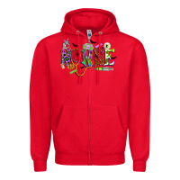 Red halloween nurse Zipper Hoodie - CowGirlArtShop