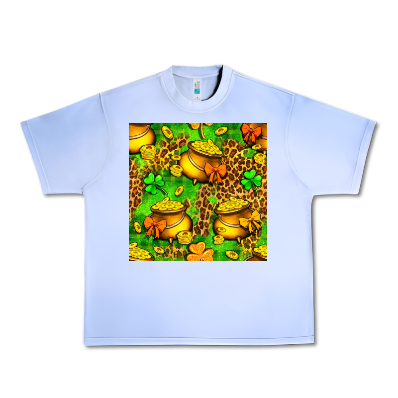 St. Patrick's Pot Of Gold Seamless Pattern Urban Heavy Tee by BundleAndBundleShop | Teevron