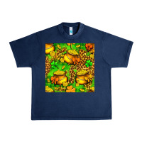 Navy St. Patrick's pot of gold seamless pattern Urban Heavy Tee - BundleAndBundleShop
