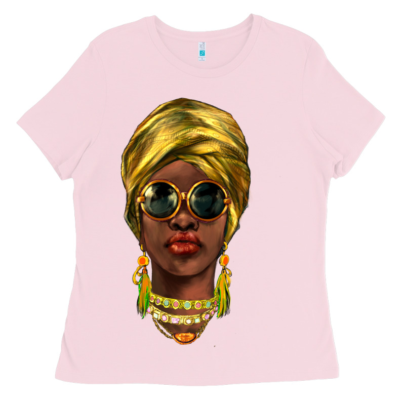 African Woman Ladies Tee by NancyCooperArtShop | Teevron