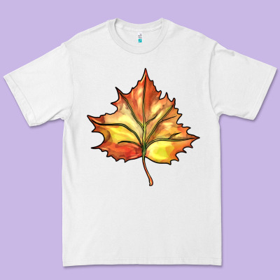 Withered Leaf Premium Tee Designed By Barkaloodesign