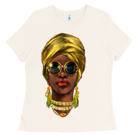 Bone african woman Ladies Tee - NancyCooperArtShop
