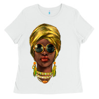 White african woman Ladies Tee - NancyCooperArtShop