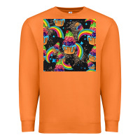 Carrot pride cupcake seamless pattern Premium Sweatshirt - FaDigitalArtStudio