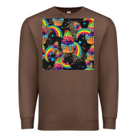 Chestnut pride cupcake seamless pattern Premium Sweatshirt - FaDigitalArtStudio