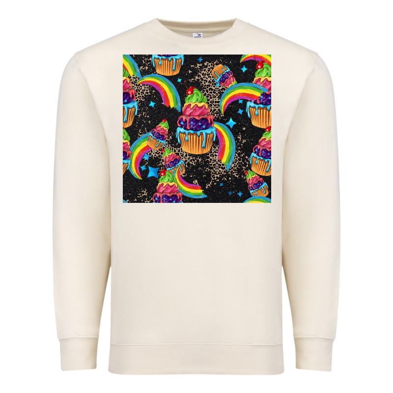Pride Cupcake Seamless Pattern Premium Sweatshirt by FaDigitalArtStudio | Teevron