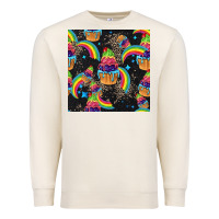Sandshell pride cupcake seamless pattern Premium Sweatshirt - FaDigitalArtStudio