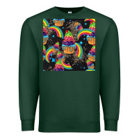 Sports Green pride cupcake seamless pattern Premium Sweatshirt - FaDigitalArtStudio