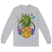 Moon Dust pineapple with headphone Long Sleeve Tee - BarkalooDesign