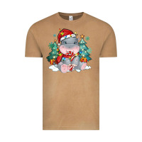 Vintage Camel cute christmas hippopotamus Vintage Tee - MaliasSmallBusiness
