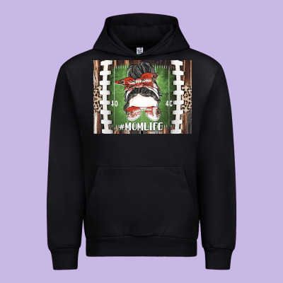 American Football Mom Life Urban Hoodie Designed By Cowhidedigitalart