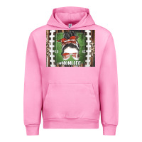 Fuchsia Pink American Football Mom life Urban Hoodie - CowhideDigitalArt