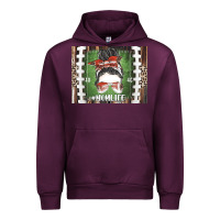 Mauve Wine American Football Mom life Urban Hoodie - CowhideDigitalArt