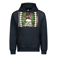Navy American Football Mom life Urban Hoodie - CowhideDigitalArt