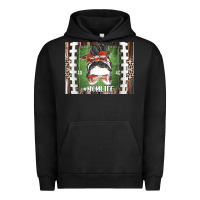 Pigment Black American Football Mom life Urban Hoodie - CowhideDigitalArt