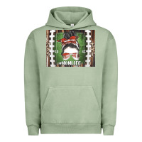 Pigment Oil Green American Football Mom life Urban Hoodie - CowhideDigitalArt