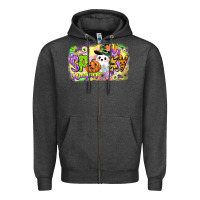 Charcoal Heather its spooky season Zipper Hoodie - CowGirlArtShop