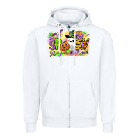 White its spooky season Zipper Hoodie - CowGirlArtShop