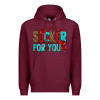 Burgundy sucker for you olivia Premium Hoodie - OliviaCreatesArt