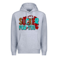 Heather Grey sucker for you olivia Premium Hoodie - OliviaCreatesArt