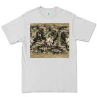Dove Grey camouflage bull skull Premium Tee - Jasminsmagicworld