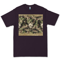 Plum camouflage bull skull Premium Tee - Jasminsmagicworld