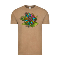 Vintage Coffee western sunflower Vintage Tee - JahusDesignShop