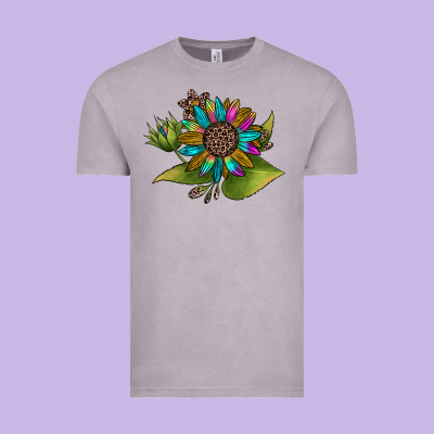 Western Sunflower Vintage Tee Designed By Jahusdesignshop