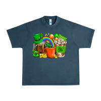 Midnight Navy St. Patricks Day Coffee Cups Urban Heavy Tee - BundleAndBundleShop