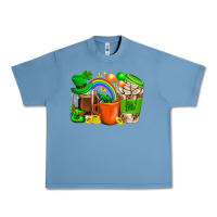 Pebble Blue St. Patricks Day Coffee Cups Urban Heavy Tee - BundleAndBundleShop