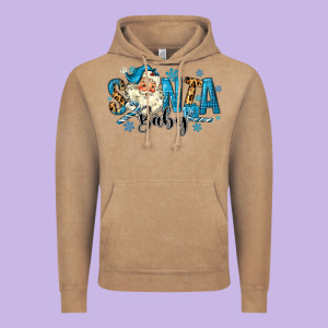 Santa Baby Christmas Vintage Hoodie Designed By Maliassmallbusiness
