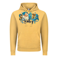 Vintage Mustard Santa Baby Christmas Vintage Hoodie - MaliasSmallBusiness