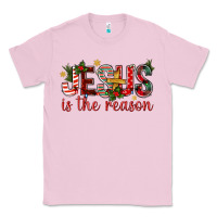 Bubblegum Pink jesus is the reason christmas bbs Classic Tee - BundleAndBundleShop