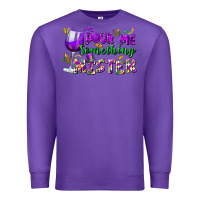 Purple Pour me something mister Premium Sweatshirt - FaDigitalArtStudio