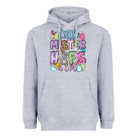 Heather Grey Easter Day Little mister hops a lot Heavyweight Hoodie - OliviaCreatesArt