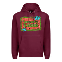 Burgundy summer vibes watermelon Premium Hoodie - JahusDesignShop