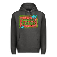Charcoal Heather summer vibes watermelon Premium Hoodie - JahusDesignShop