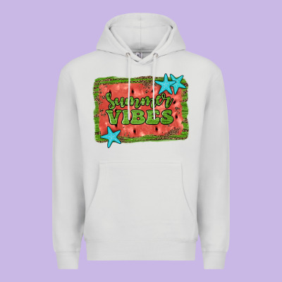 Summer Vibes Watermelon Premium Hoodie Designed By Jahusdesignshop