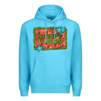 Ocean Blue summer vibes watermelon Premium Hoodie - JahusDesignShop