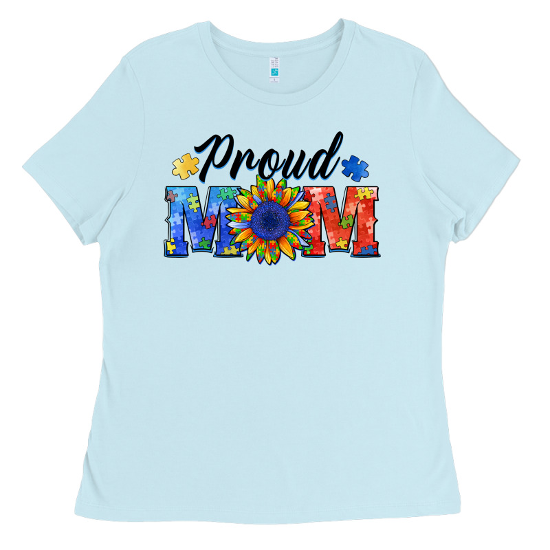 Proud Mom Autism Ladies Tee by BarkalooDesign | Teevron