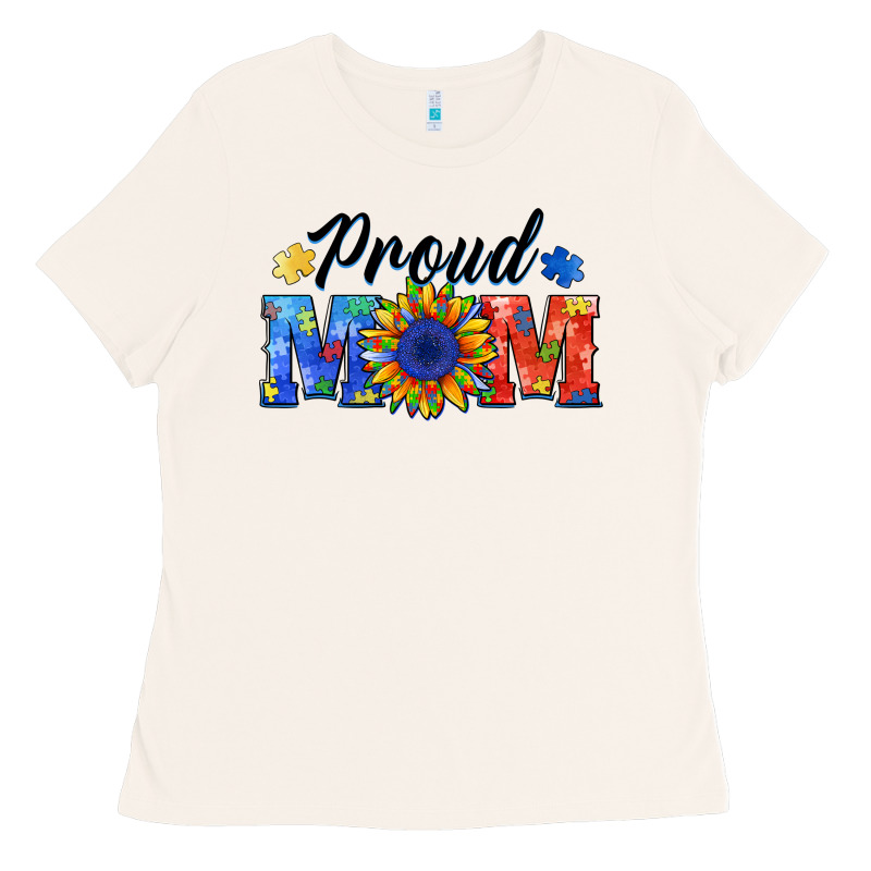 Proud Mom Autism Ladies Tee by BarkalooDesign | Teevron